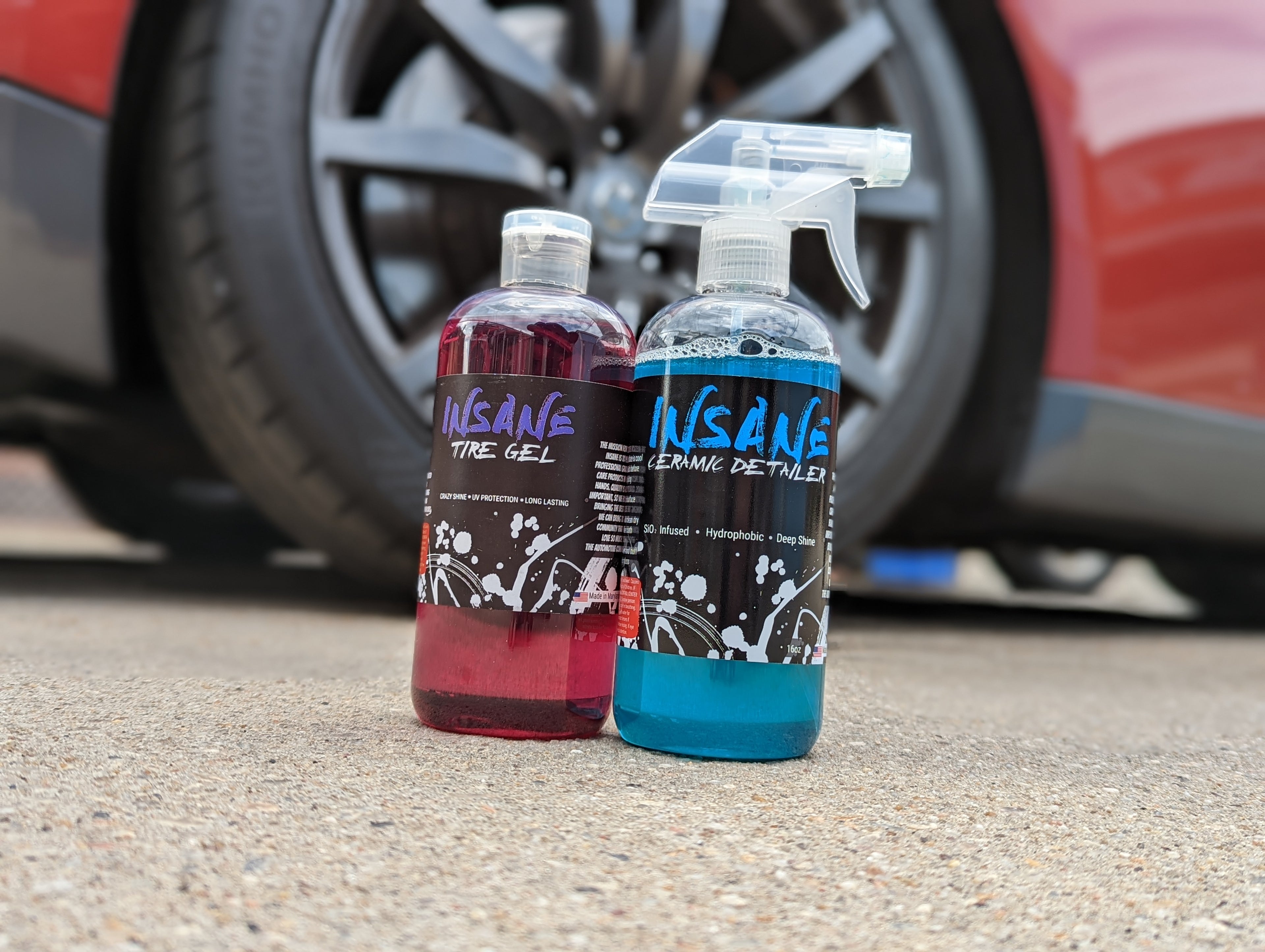 Insane Tire Gel + Insane Ceramic Detailer